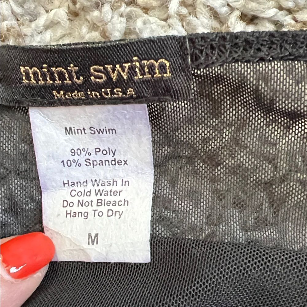 Like New! Mint Swim Sheena Mesh Cover Up Skirt Black In Size M — image 7 of 8